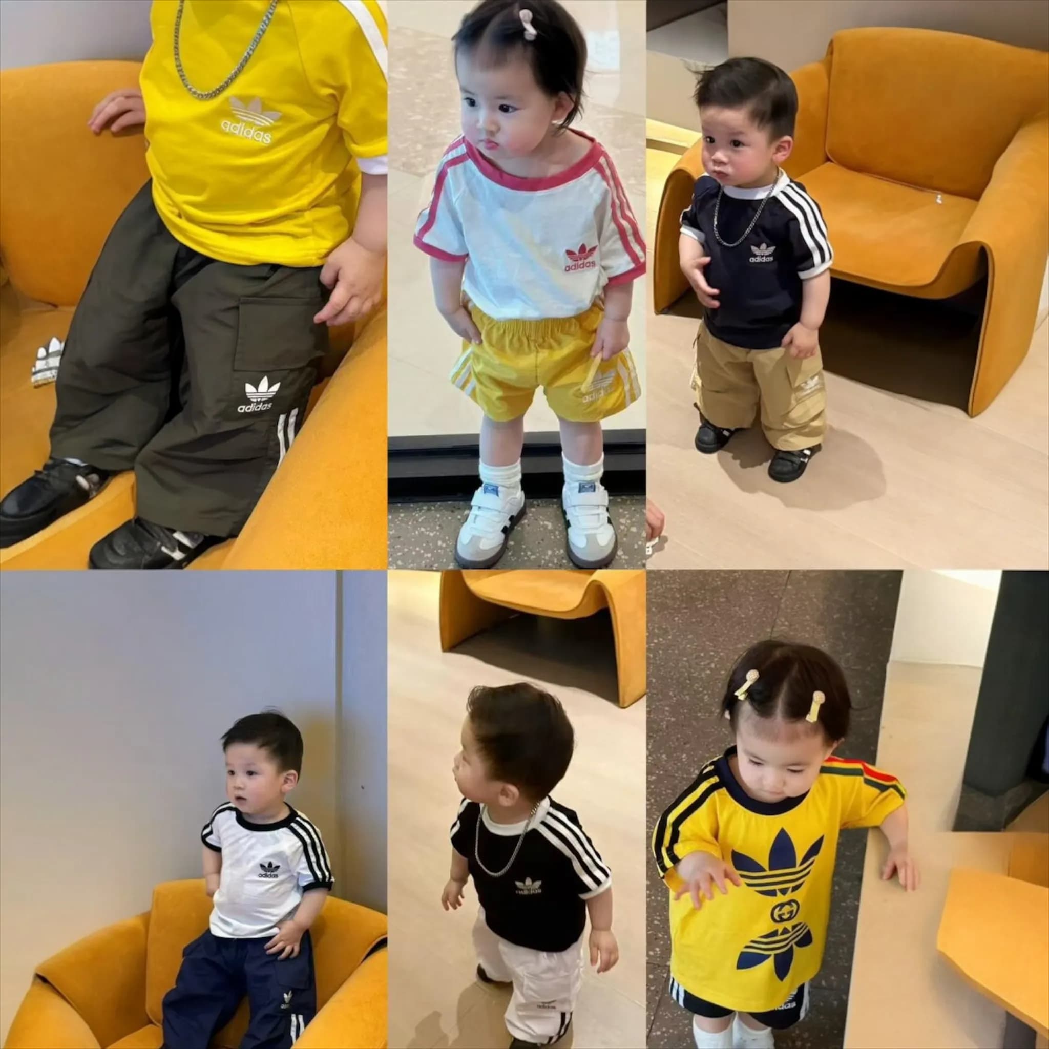 Adidas百搭夏季親子短袖上衣/短褲 縮圖 2