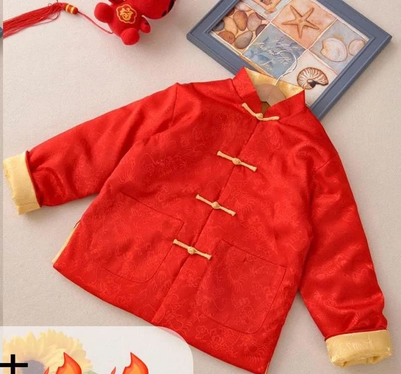 紅色唐裝上衣（童裝） - 圖片 1