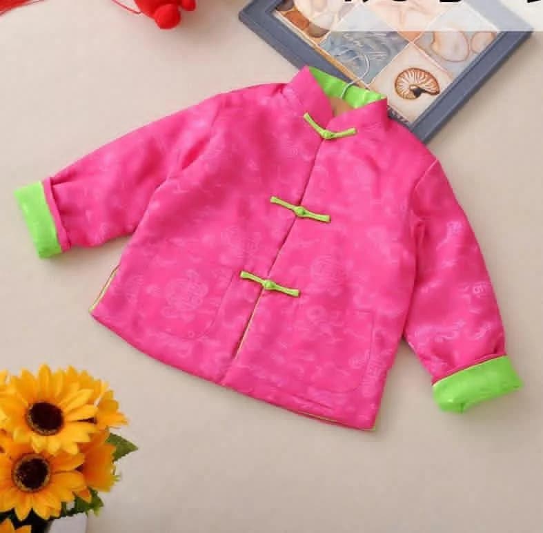 桃紅色唐裝上衣（童裝） - 圖片 1