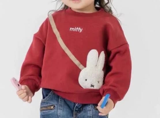 Miffy酒紅色衛衣 - 圖片 1