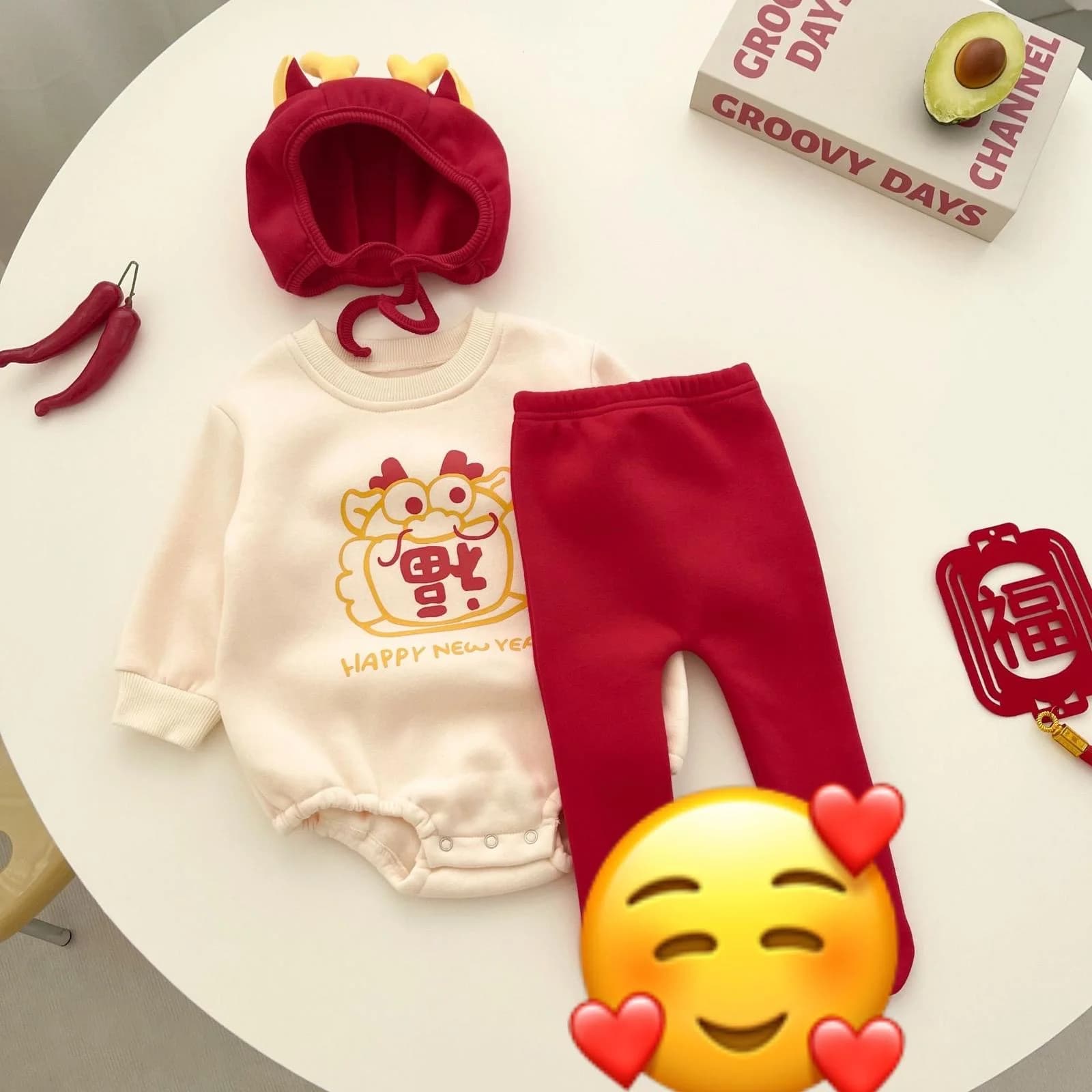 新年系列爬服（不包帽，褲襪） - 圖片 1