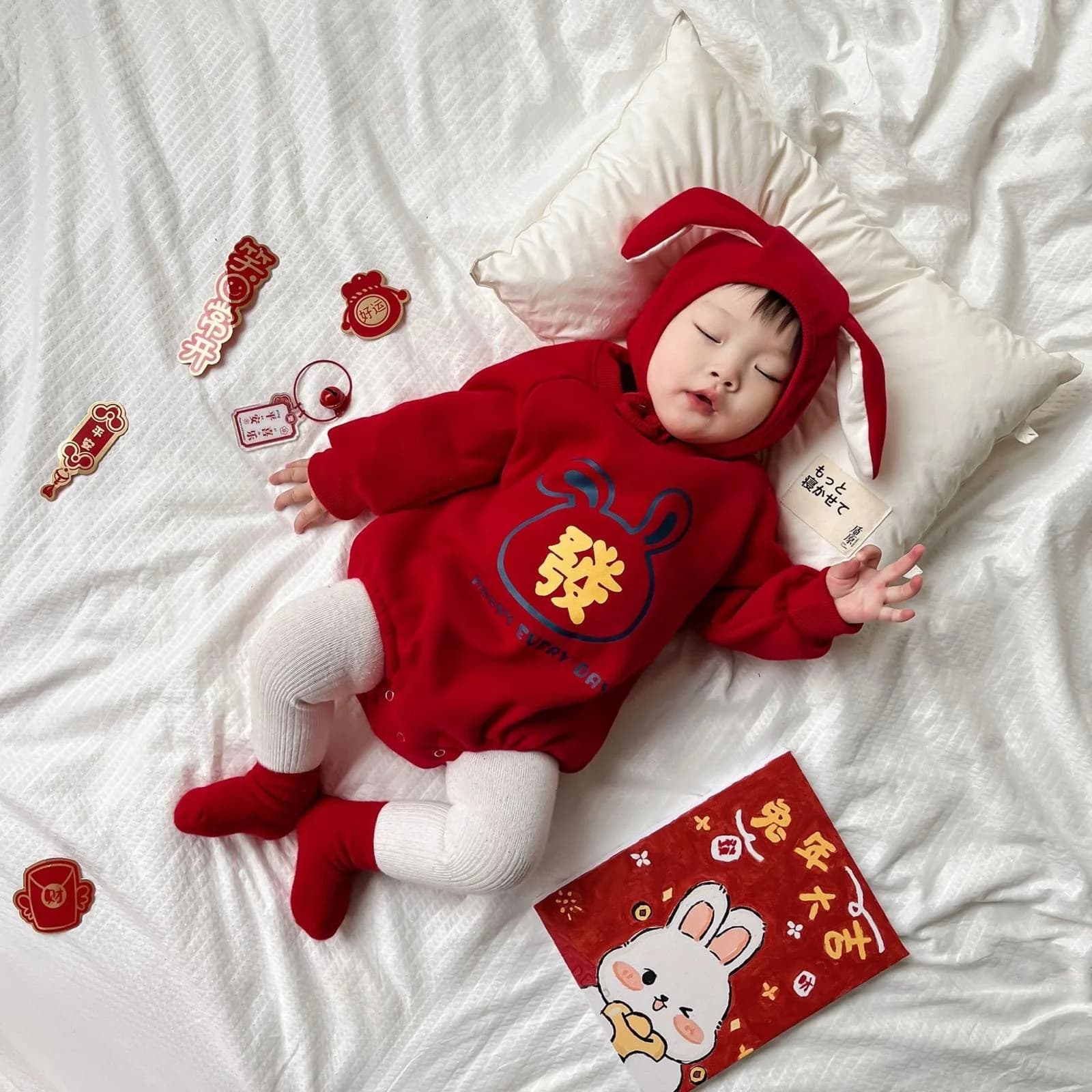 新年系列紅色爬服 - 圖片 1