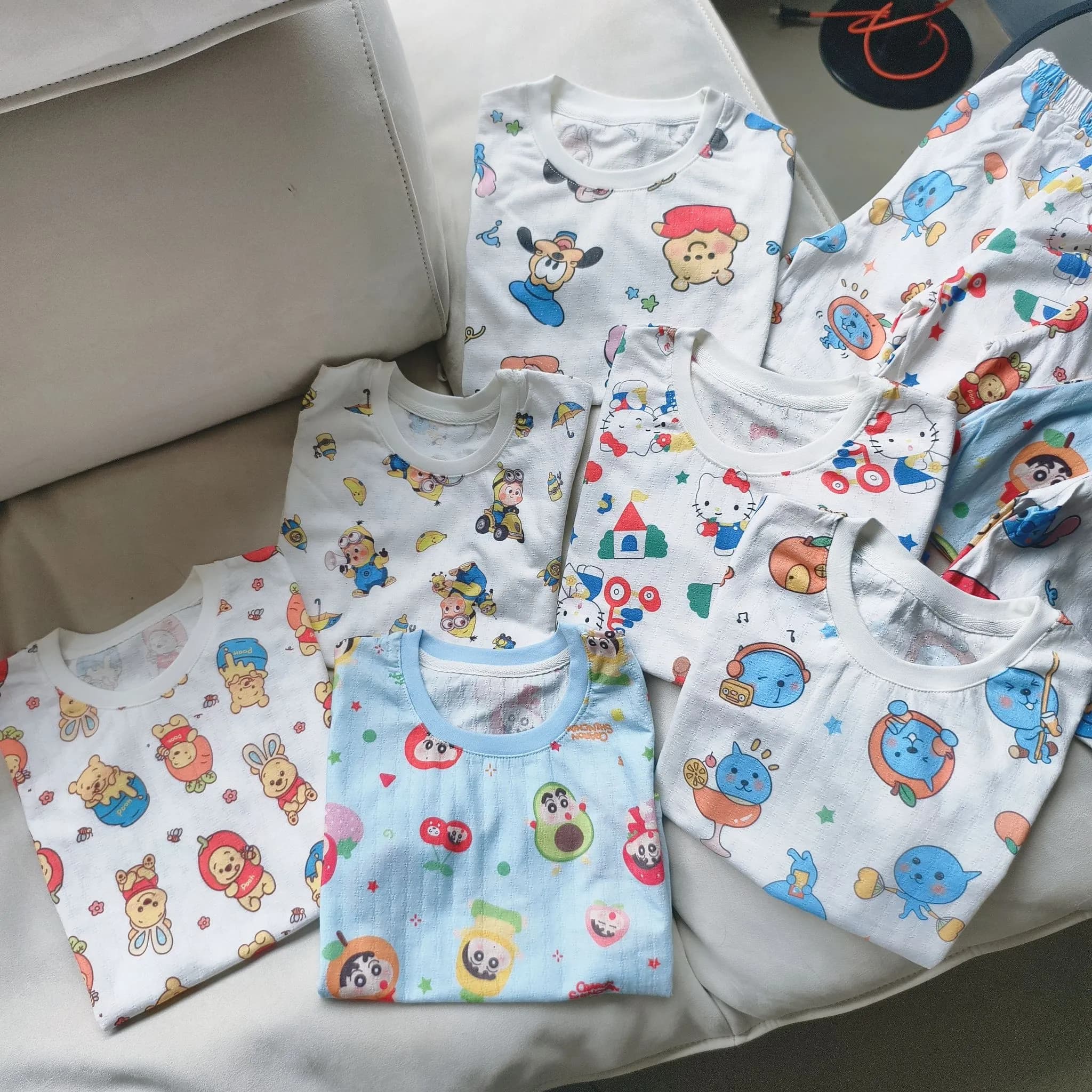 純棉透氣網眼提花家居套裝