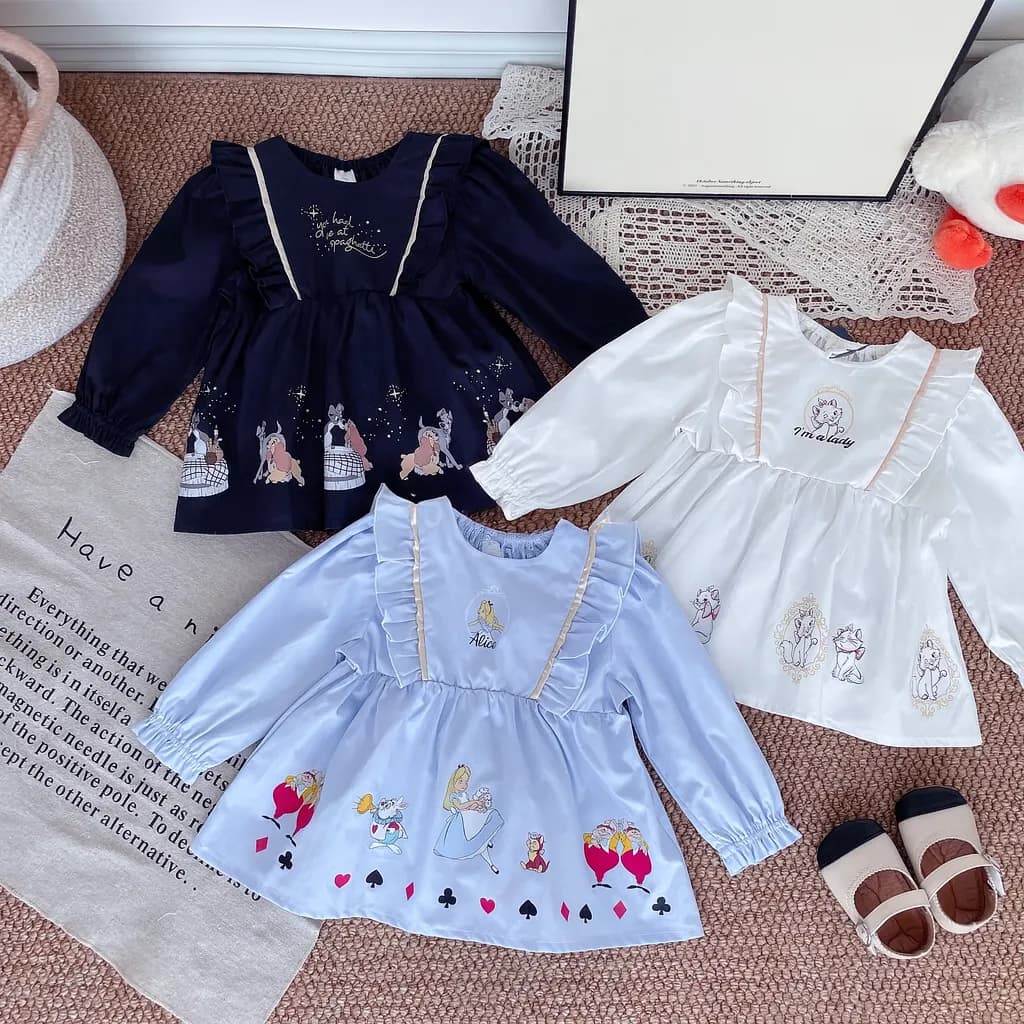 Cottoli x Disney 印花長袖上衣裙