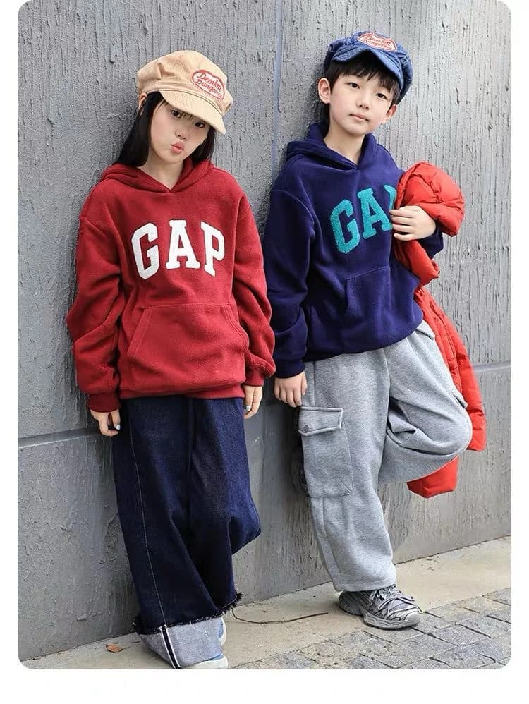 Gap秋冬毛巾刺繡有帽衛衣 縮圖 2