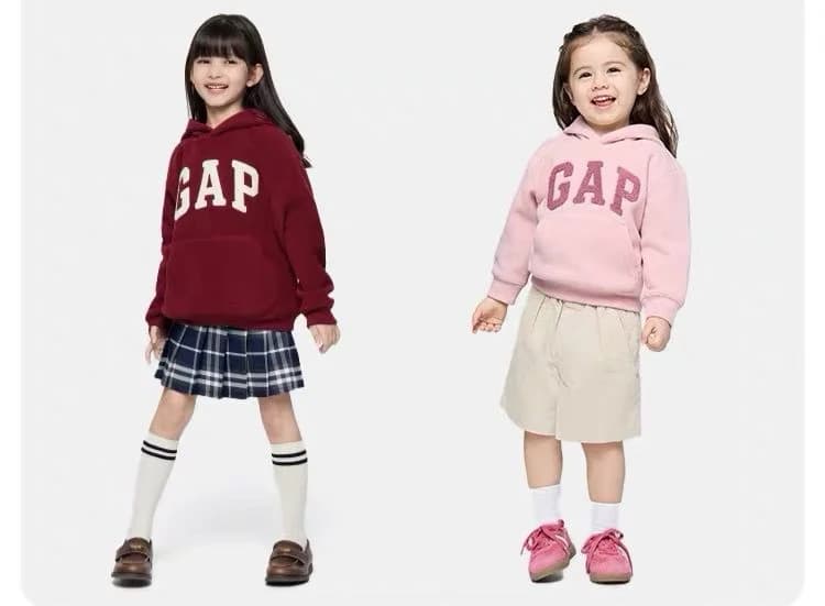 Gap秋冬毛巾刺繡有帽衛衣 縮圖 5