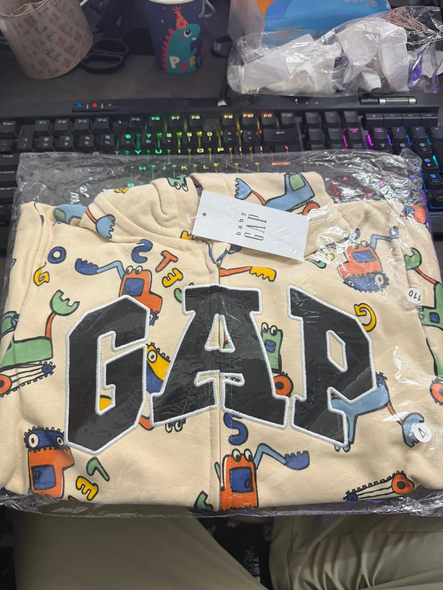 GAP長袖連帽拉鍊衫外套 縮圖 2