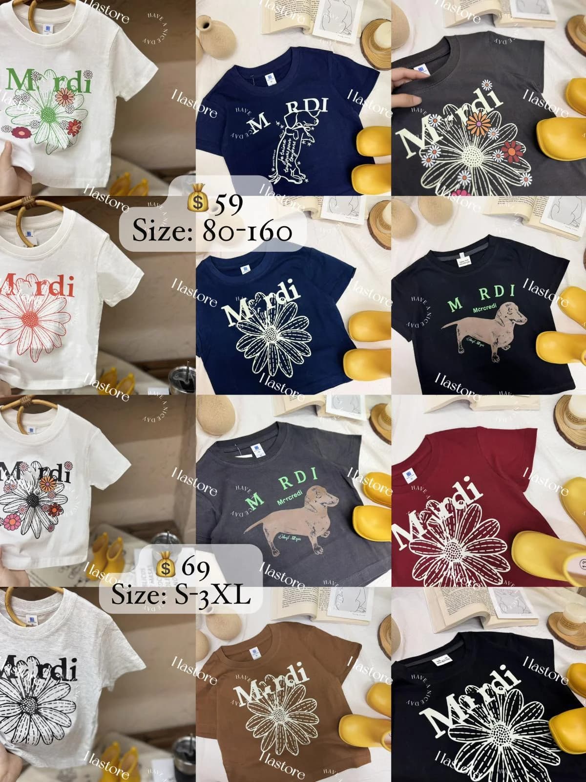 Mardi 親子短袖上衣 - 圖片 1