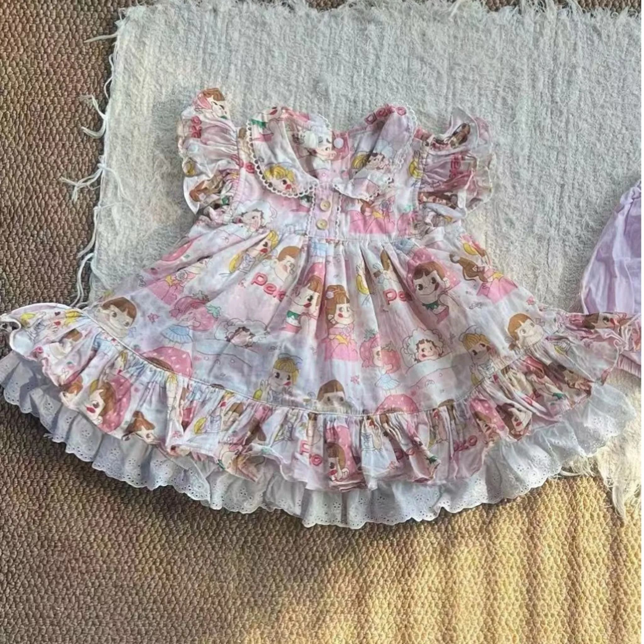 牛奶妹新款裙wLace裙邊