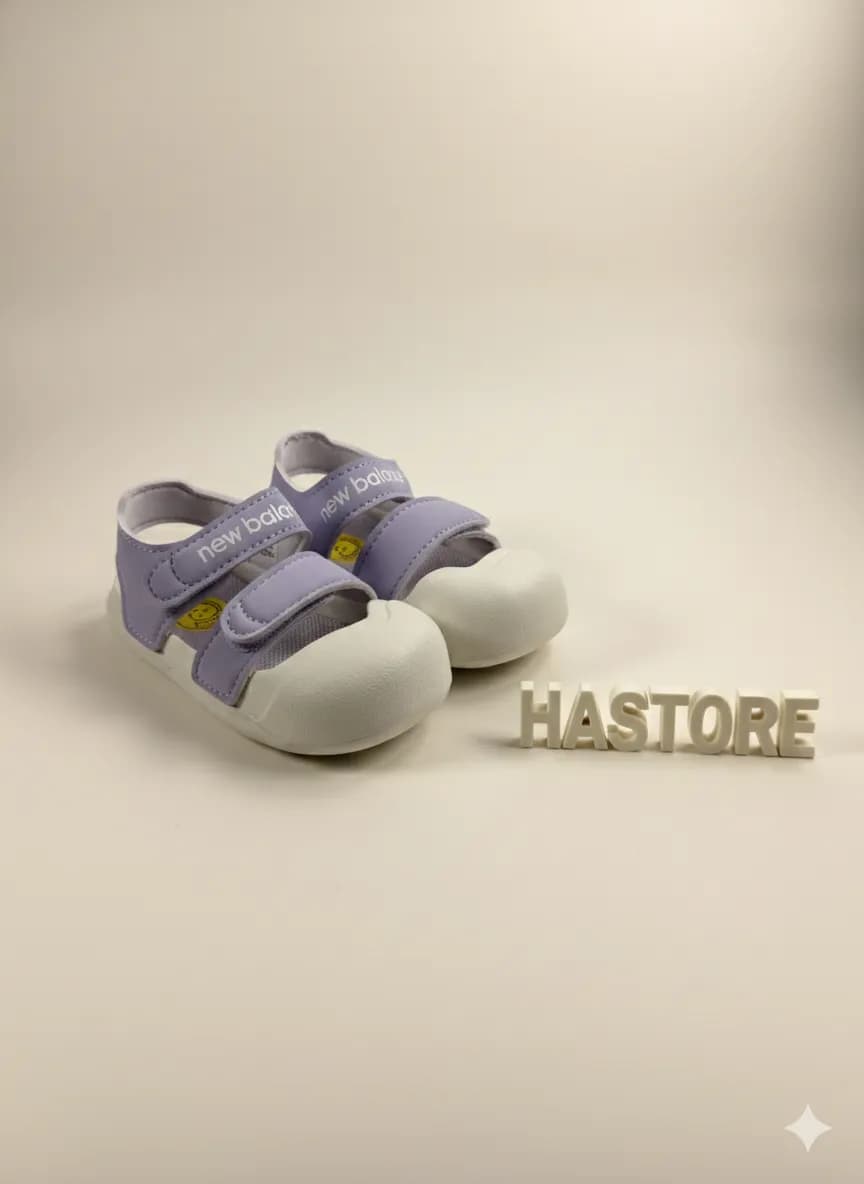 New Balance 小童皮革輕量防水腳趾套涼鞋 縮圖 2