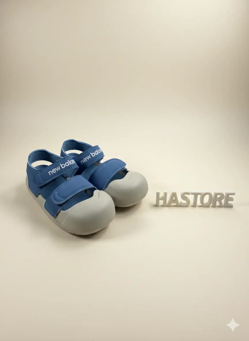 New Balance 小童皮革輕量防水腳趾套涼鞋 縮圖 4