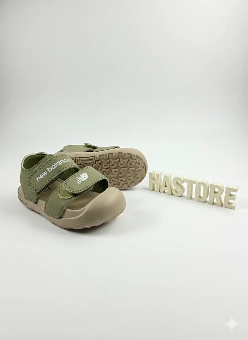 New Balance 小童皮革輕量防水腳趾套涼鞋 縮圖 5