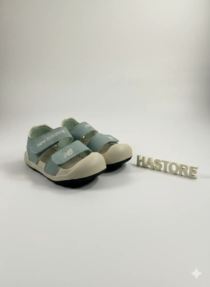 New Balance 小童皮革輕量防水腳趾套涼鞋 縮圖 7