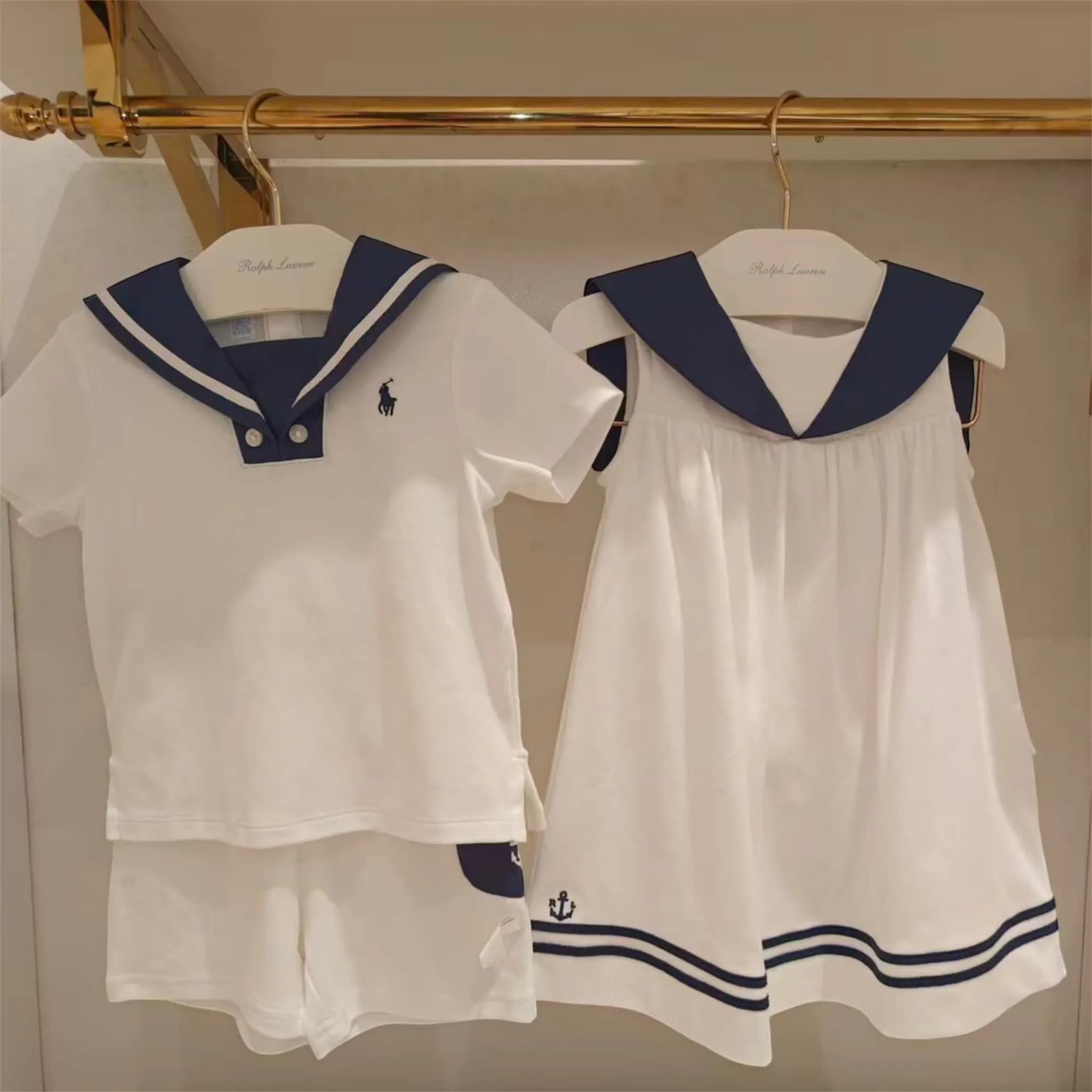 Polo水手風套裝/連衣裙 縮圖 2