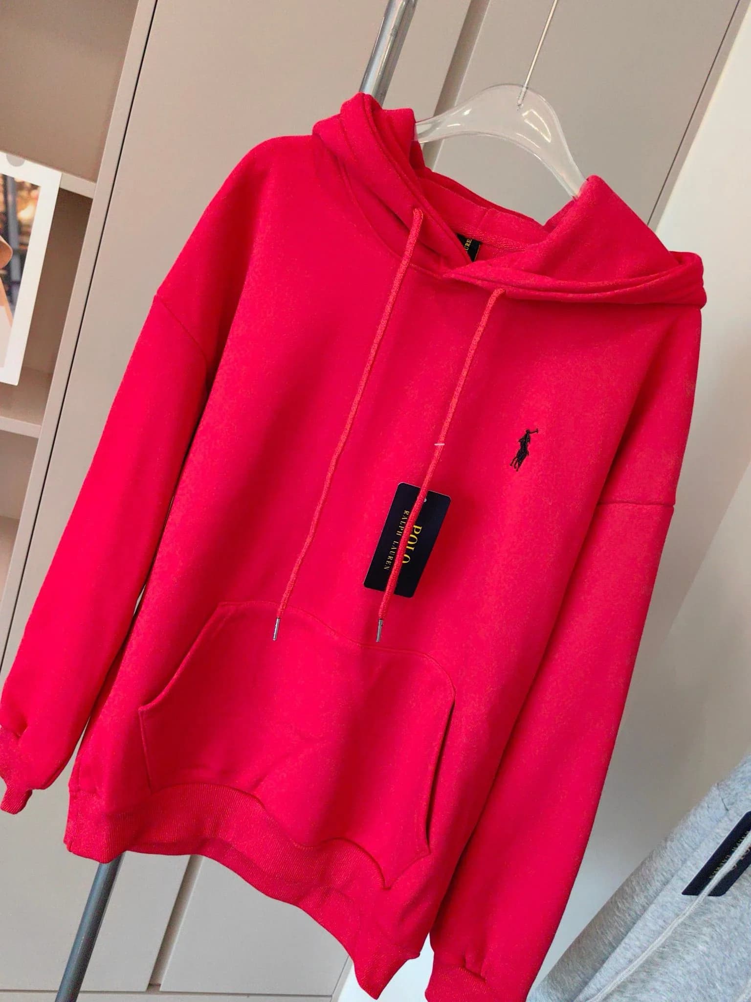 Polo秋冬加絨成人有帽衛衣 縮圖 4