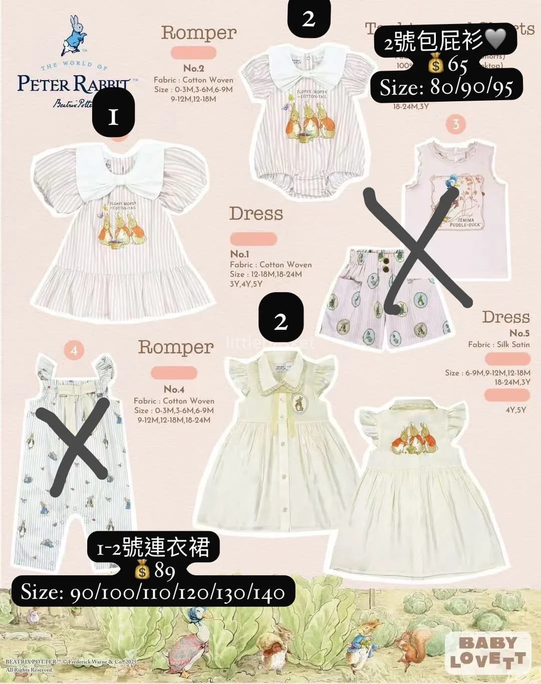 2026年新款春夏Peter Rabbit系列 - 圖片 1