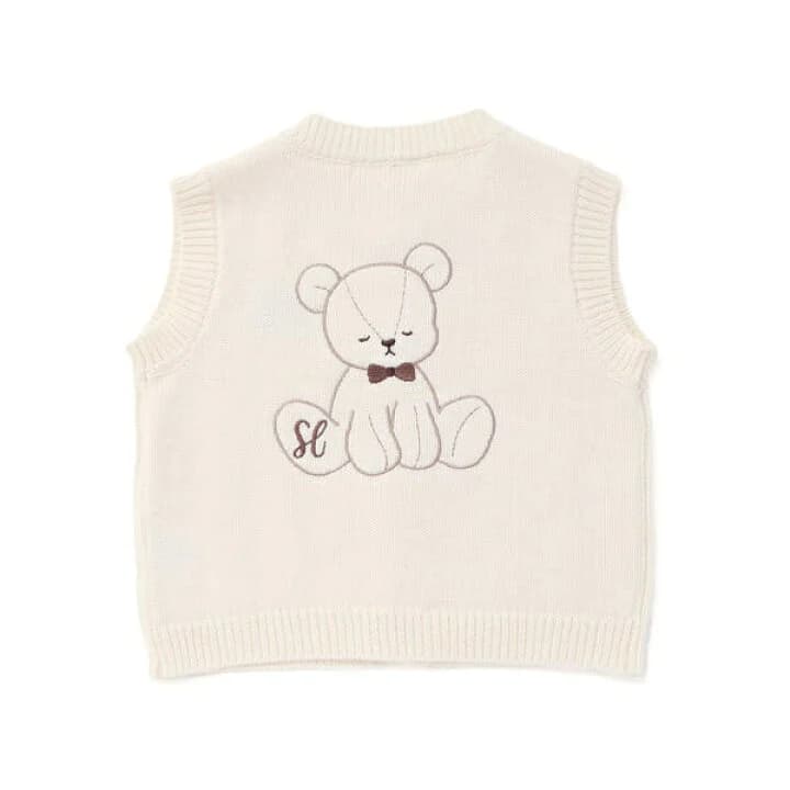 Slap slap小熊針織馬甲 縮圖 4