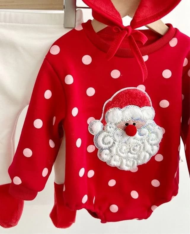 聖誕老人爬服連帽（不包褲襪） - 圖片 1